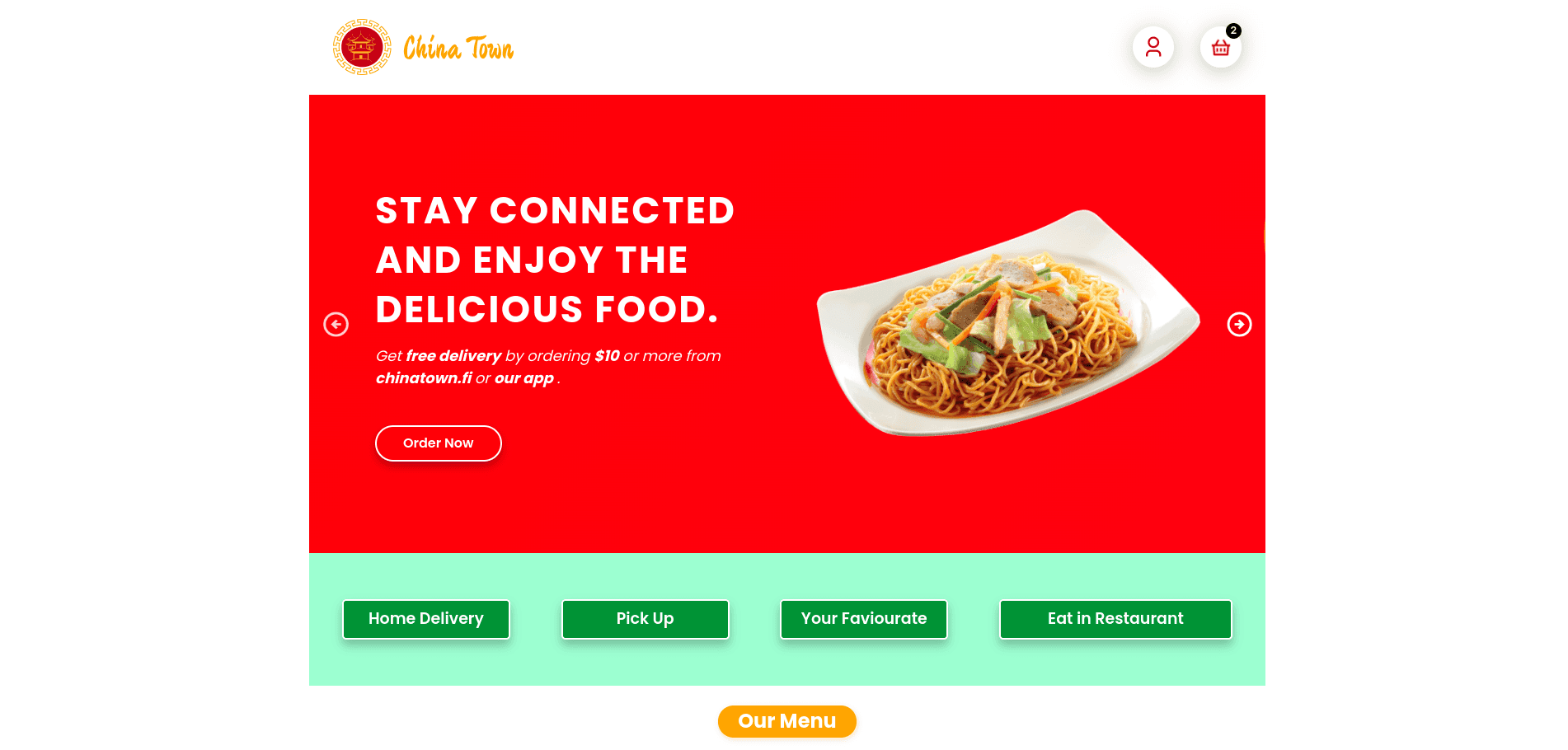 China Town - Restaurant Website