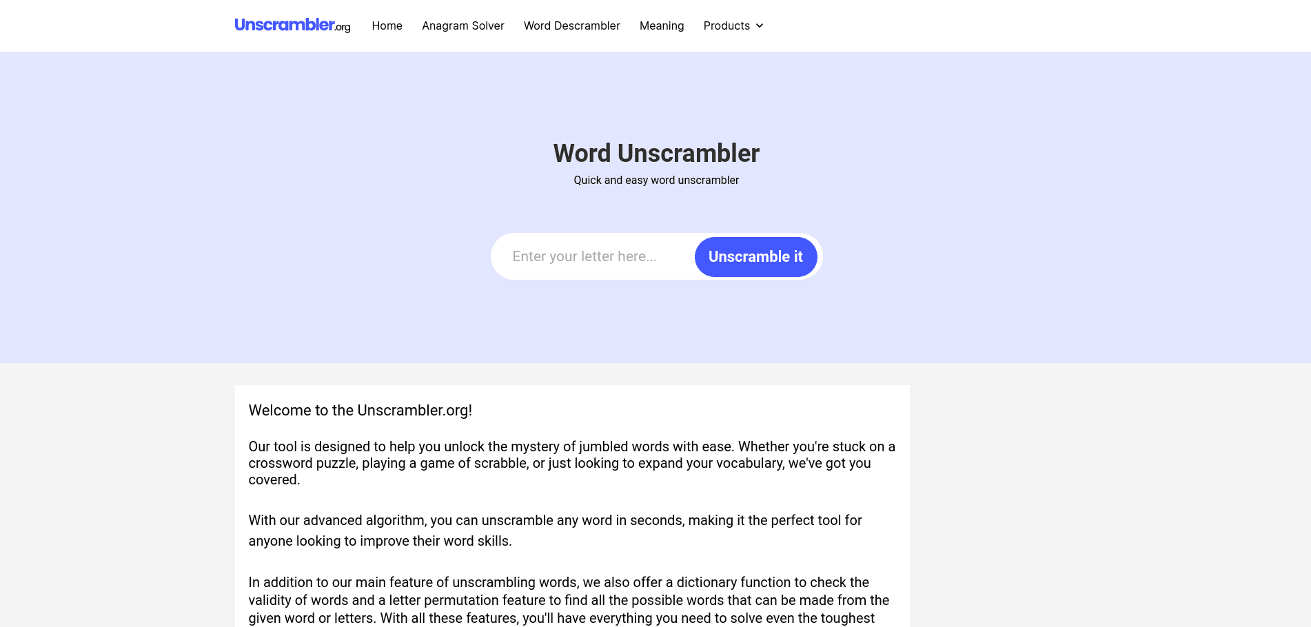 Unscrambler